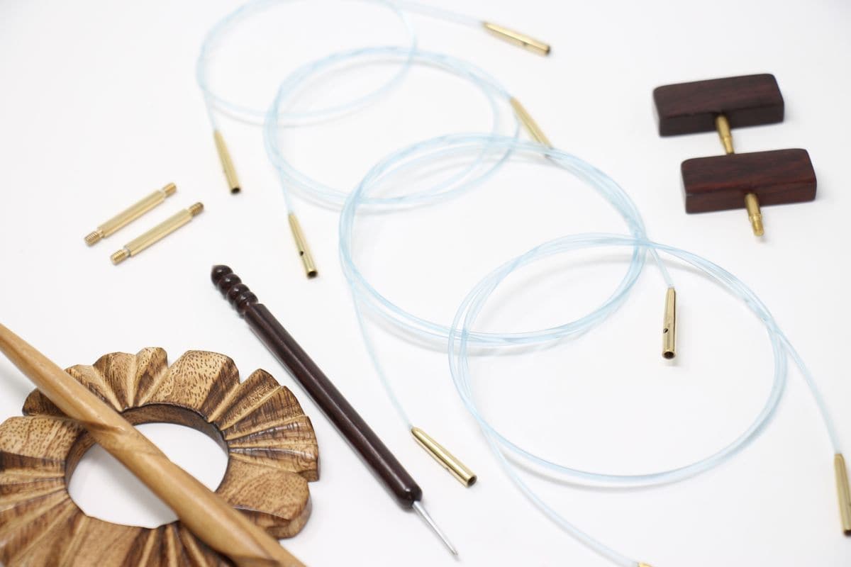 ZEN Interchangeable Needle Set - Olivewood (5" Tip)