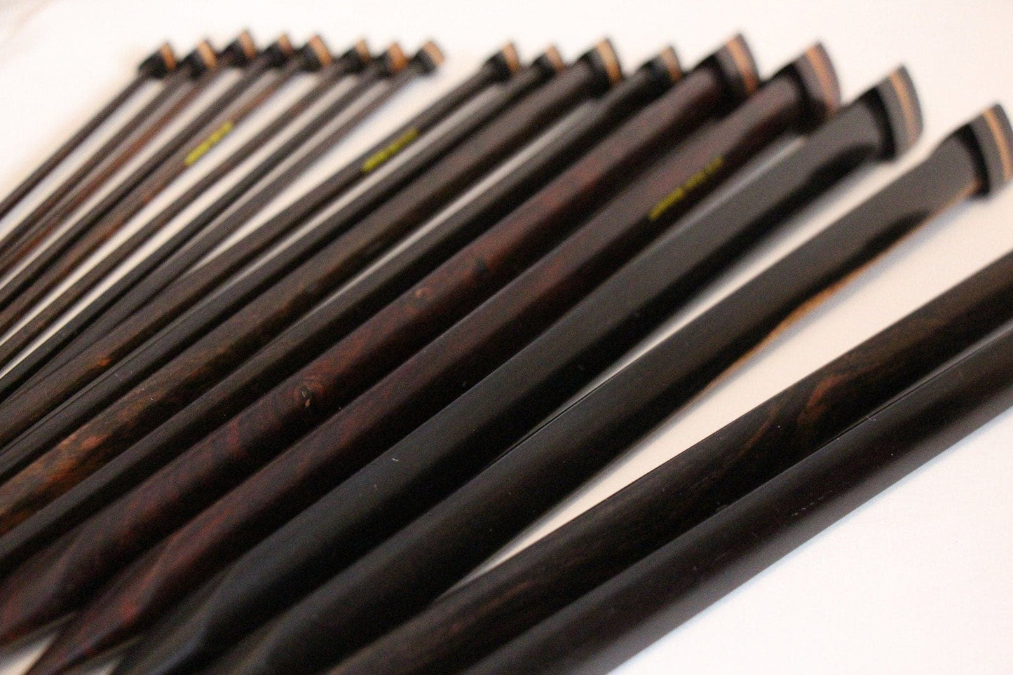 ZEN© Knitting Needles - Triangular Single Point Rosewood Knitting Needles