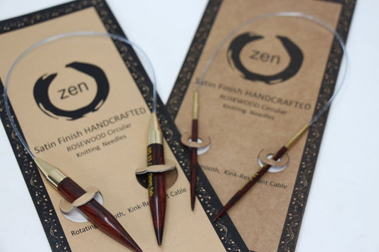ZEN Rosewood Circular Knitting Needles