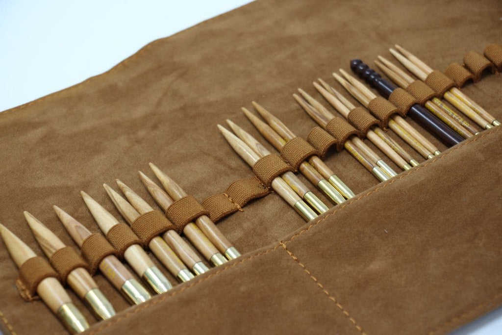 Lykke Driftwood Interchangeable Needle Set 3.5 inch Tips Black Faux Leather